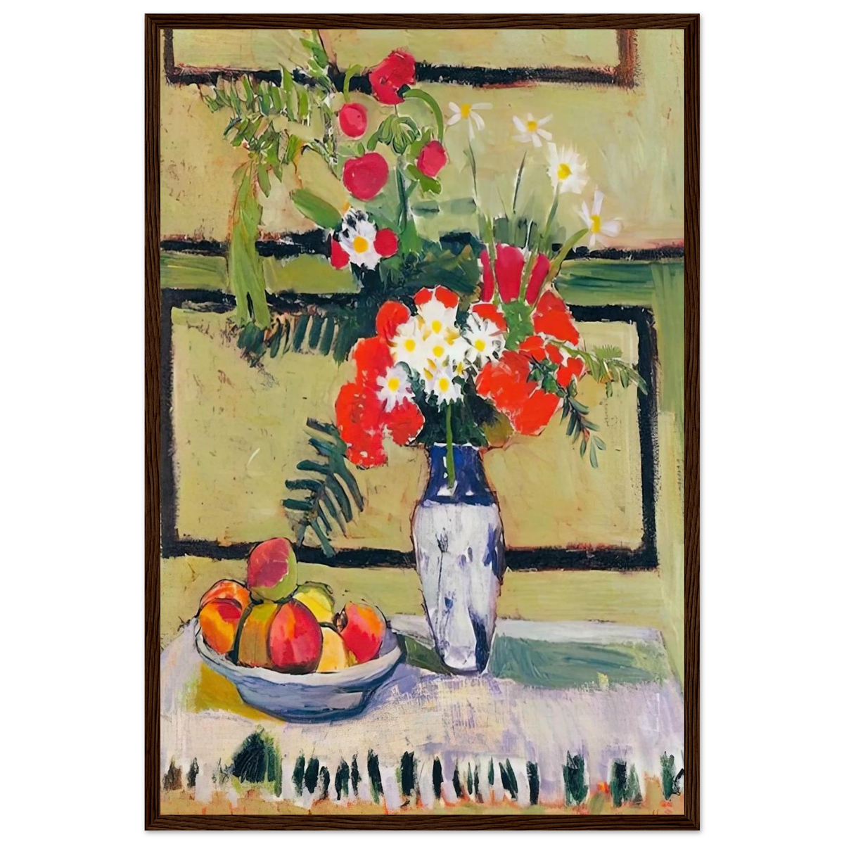 FLOWERS AND FRUIT 1909 Framed Poster | Henri Matisse Framed Prints Wall Art | Henri Matisse Print