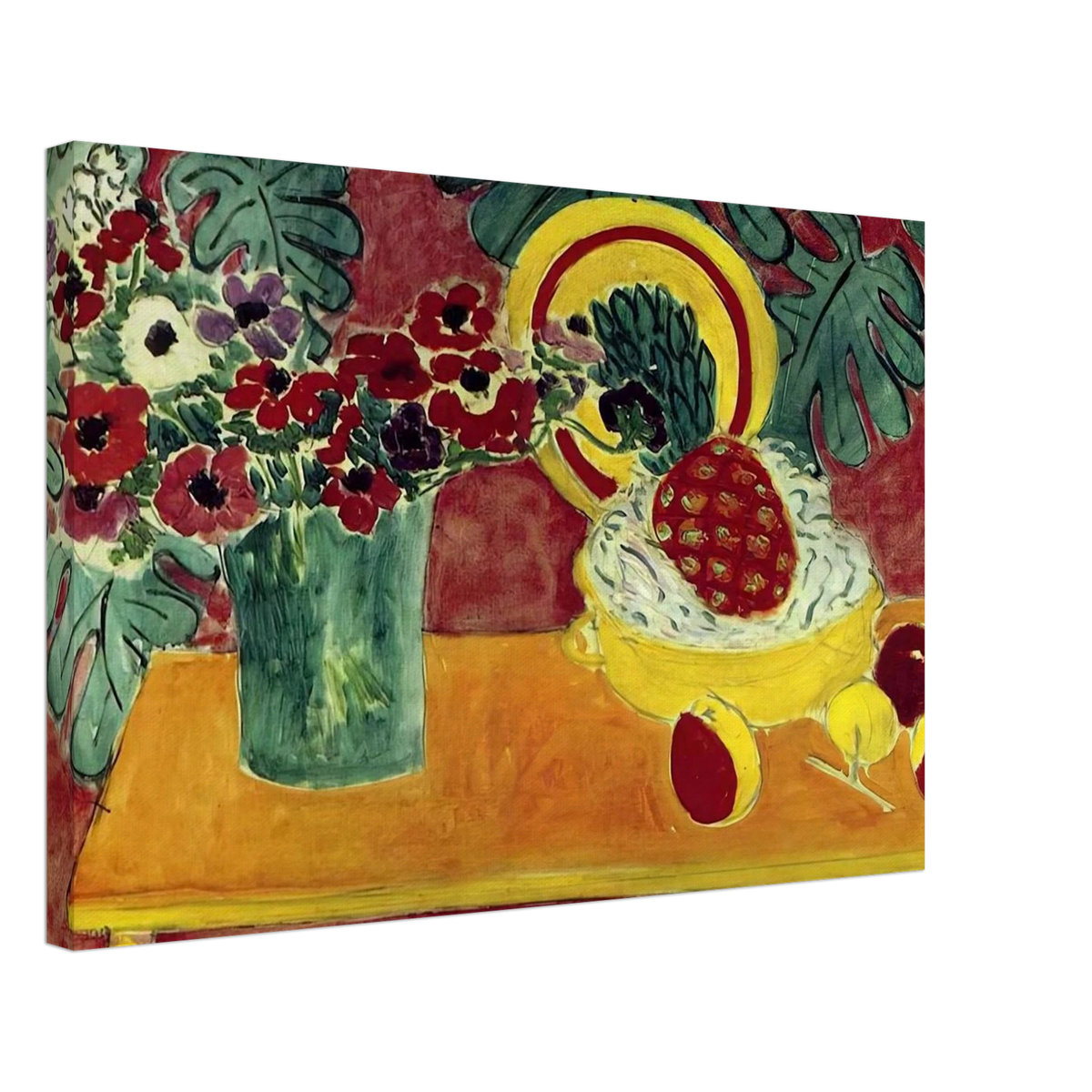 PINEAPPLE AND ANEMONES 1940 Canvas | Henri Matisse Canvas | Henri Matisse Print