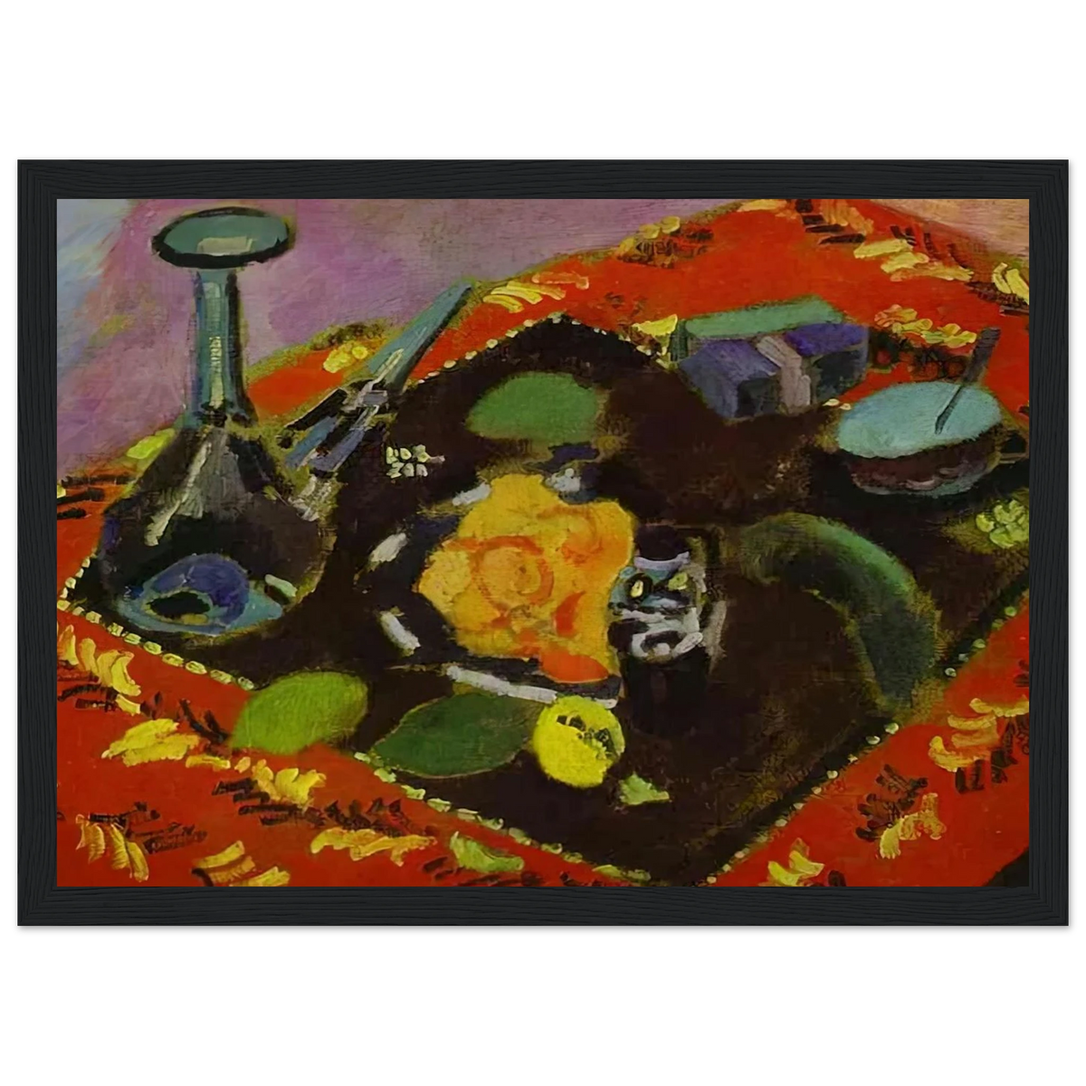 DISHES AND FRUIT 1906 Framed Poster | Henri Matisse Framed Prints Wall Art | Henri Matisse Print