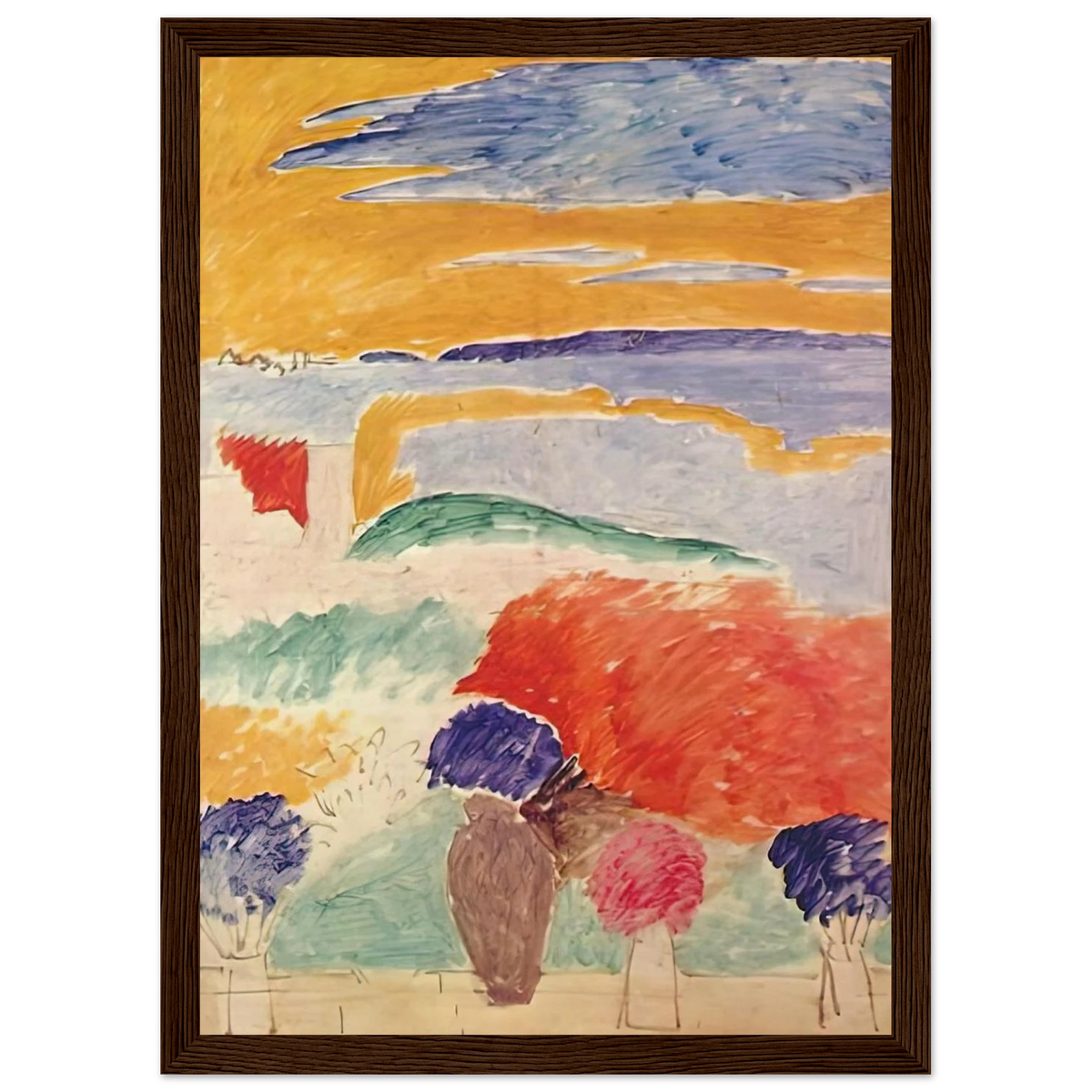 OPEN WINDOW AT TANGIER 1913 Framed Poster | Henri Matisse Framed Prints Wall Art | Henri Matisse Print