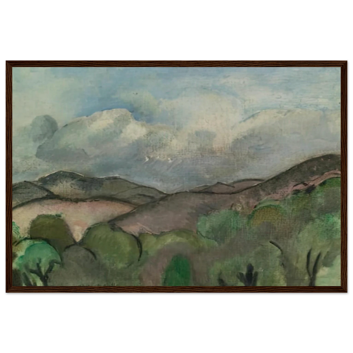 LE MONT CHAUVE A NICE 1918 Framed Poster | Henri Matisse Framed Prints Wall Art | Henri Matisse Print