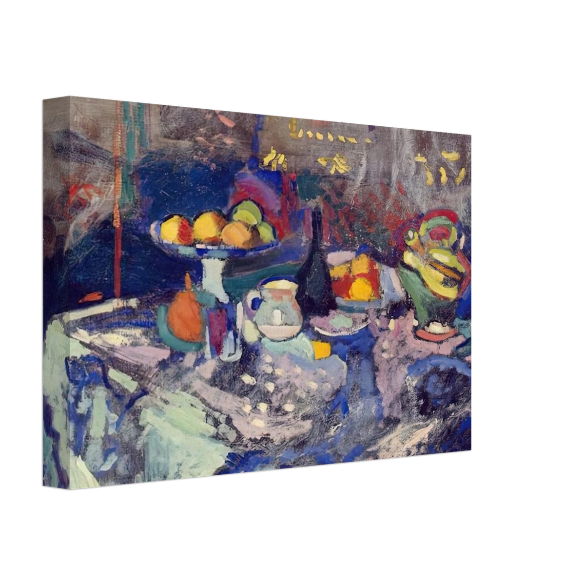 VASE BOTTLE AND FRUIT 1906 Canvas | Henri Matisse Canvas | Henri Matisse Print
