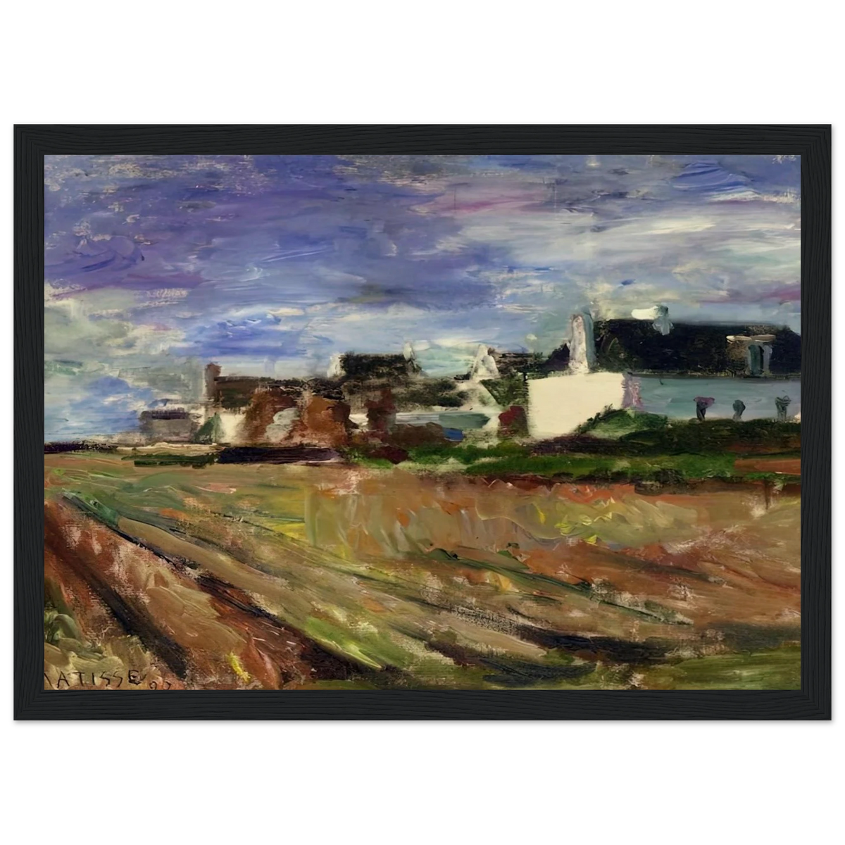 FARMS IN BRITTANY BELLE ILE 1897 Framed Poster | Henri Matisse Framed Prints Wall Art | Henri Matisse Print