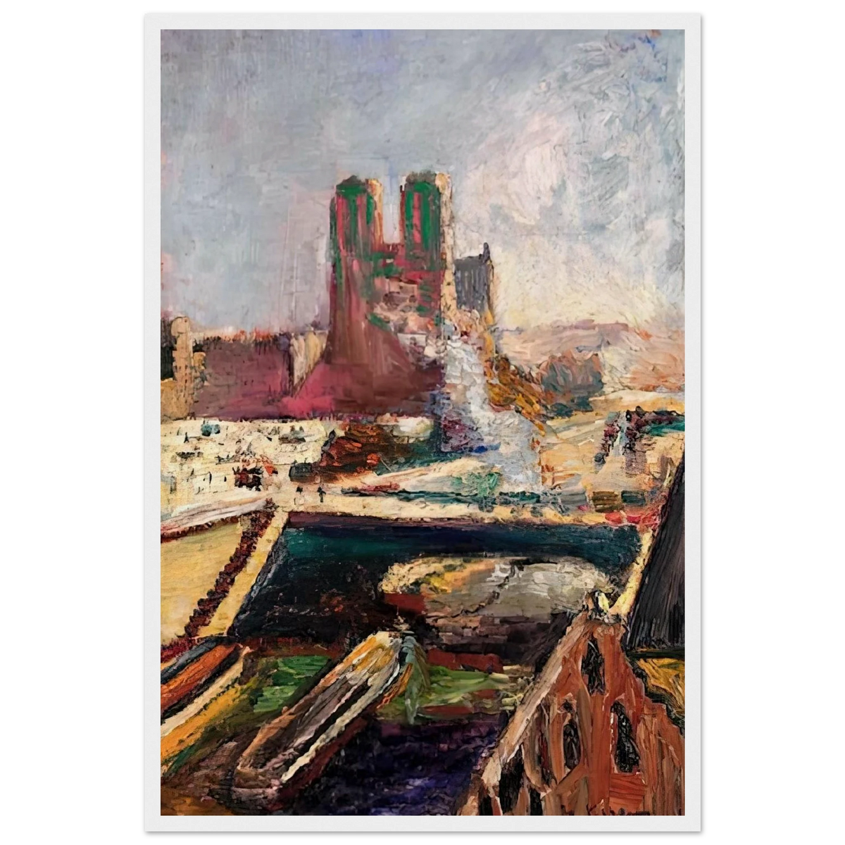 NOTRE DAME 1900 Framed Poster | Henri Matisse Framed Prints Wall Art | Henri Matisse Print