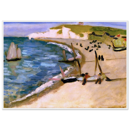 AHT AMONT CLIFFS AT ETRETAT 1921 Framed Poster | Henri Matisse Framed Prints Wall Art | Henri Matisse Print