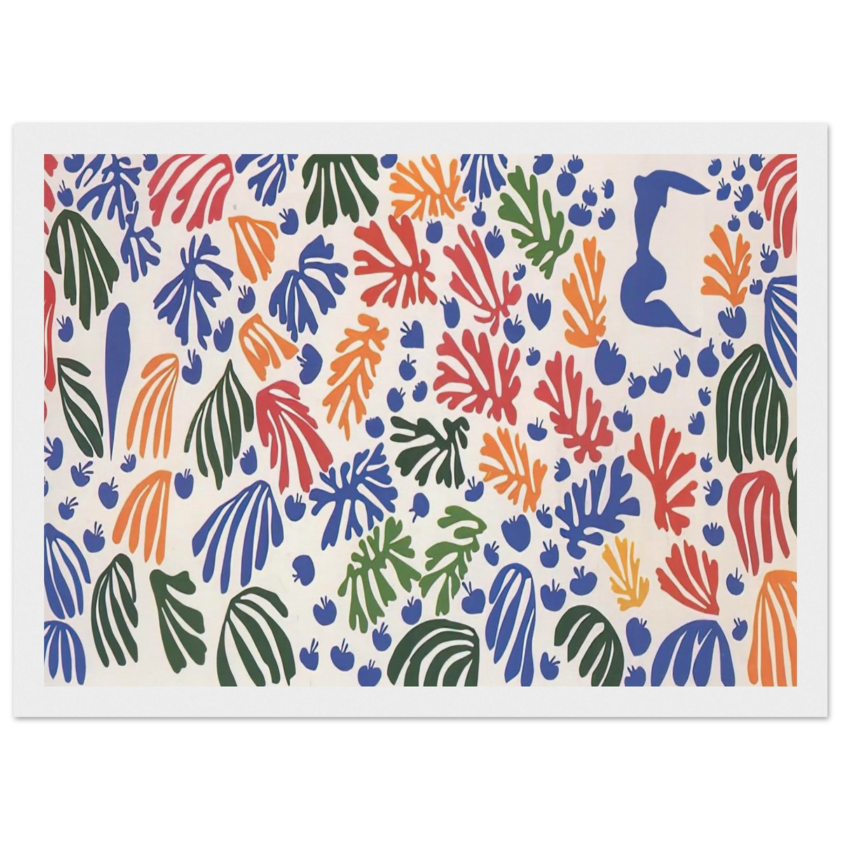 LA PERRUCHE ET LA SIRENE 1952 Framed Poster | Henri Matisse Framed Prints Wall Art | Henri Matisse Print