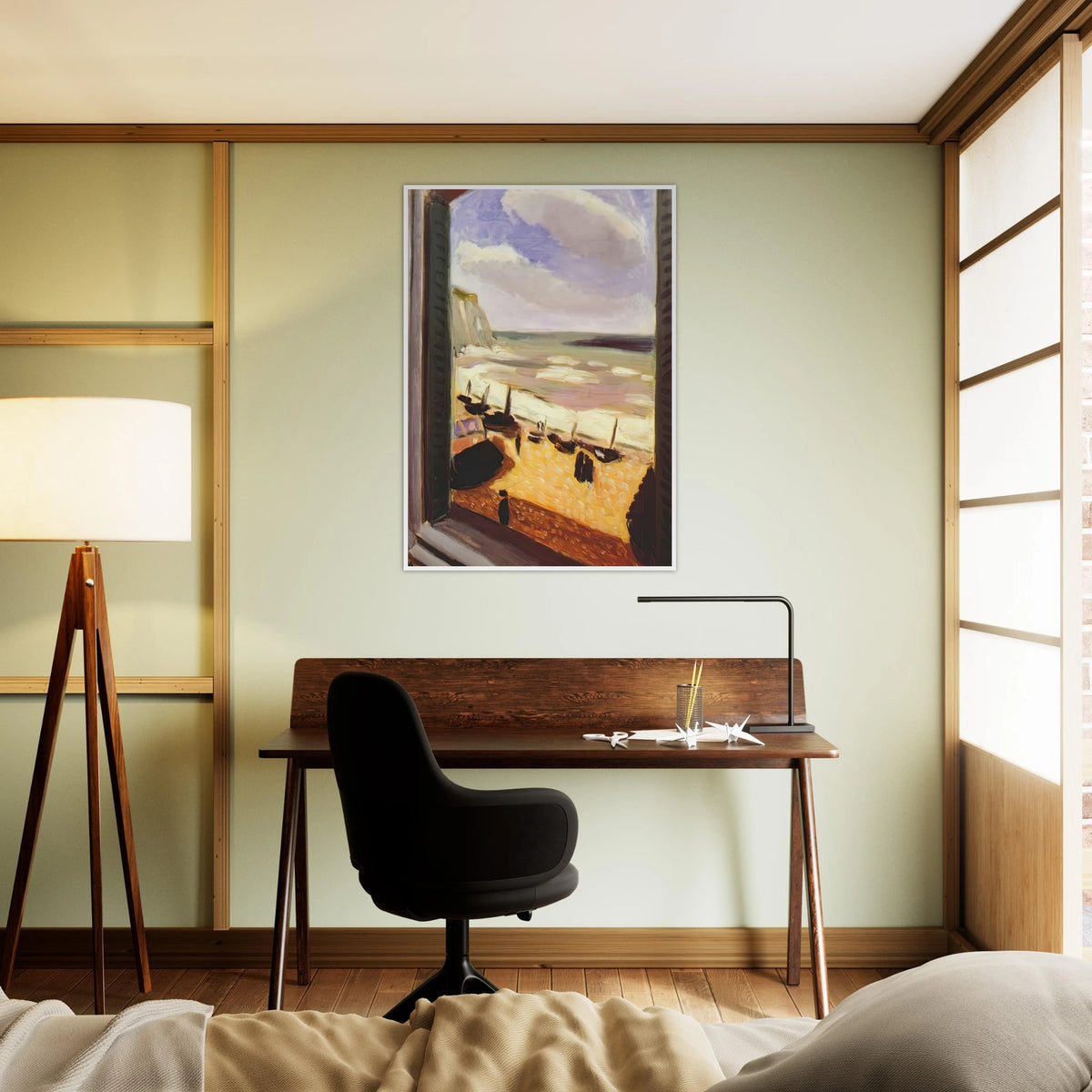 OPEN WINDOW AT ETRETAT 1921 Framed Poster | Henri Matisse Framed Prints Wall Art | Henri Matisse Print