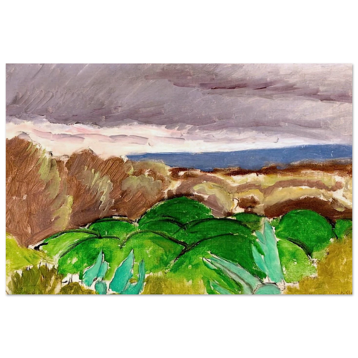 CAGNES LANDSCAPE IN STORMY WEATHER 1917 Poster | Henri Matisse Poster | Henri Matisse Print