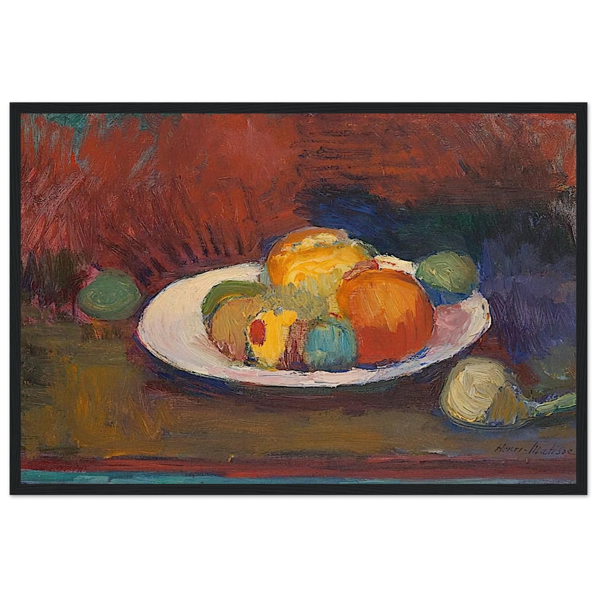 ASSIETTE DE FRUITS FRUIT DISH 1902 Framed Poster | Henri Matisse Framed Prints Wall Art | Henri Matisse Print