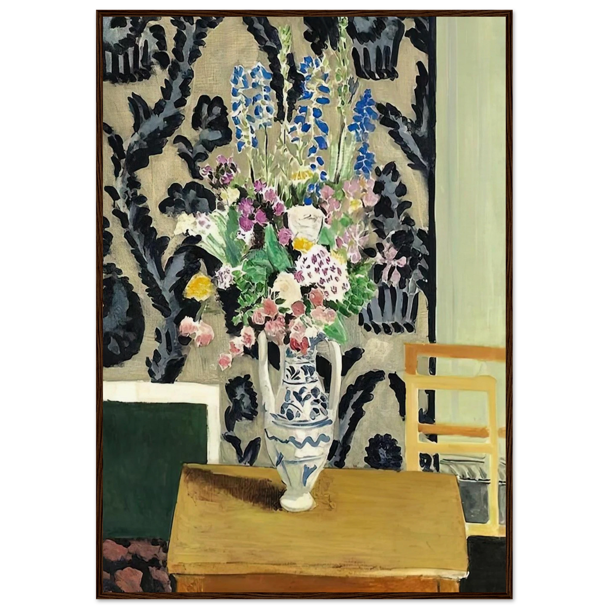 BOUQUET DE FLEURS POUR LE QUATORZE JUILLET 1919 Framed Poster | Henri Matisse Framed Prints Wall Art | Henri Matisse Print