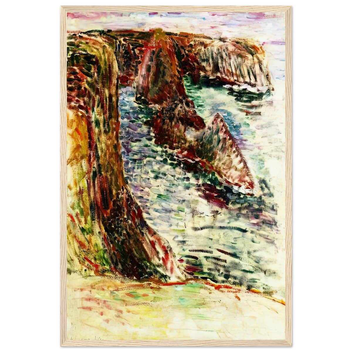BELLE ILE EN MER 1897 Framed Poster | Henri Matisse Framed Prints Wall Art | Henri Matisse Print