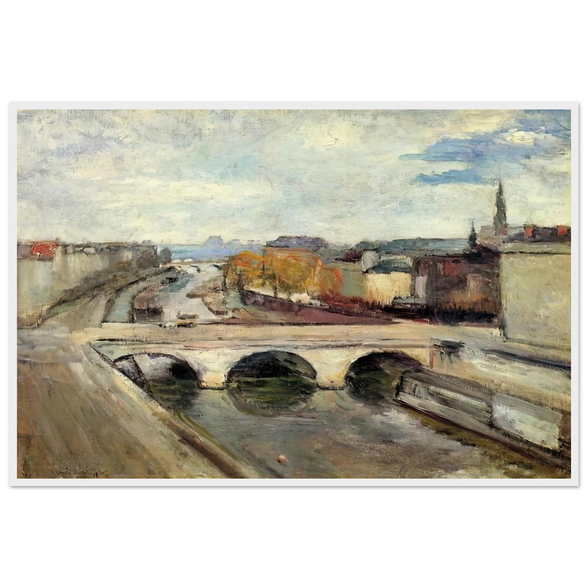 THE POT SAINT MICHEL IN PARIS 1900 Framed Poster | Henri Matisse Framed Prints Wall Art | Henri Matisse Print