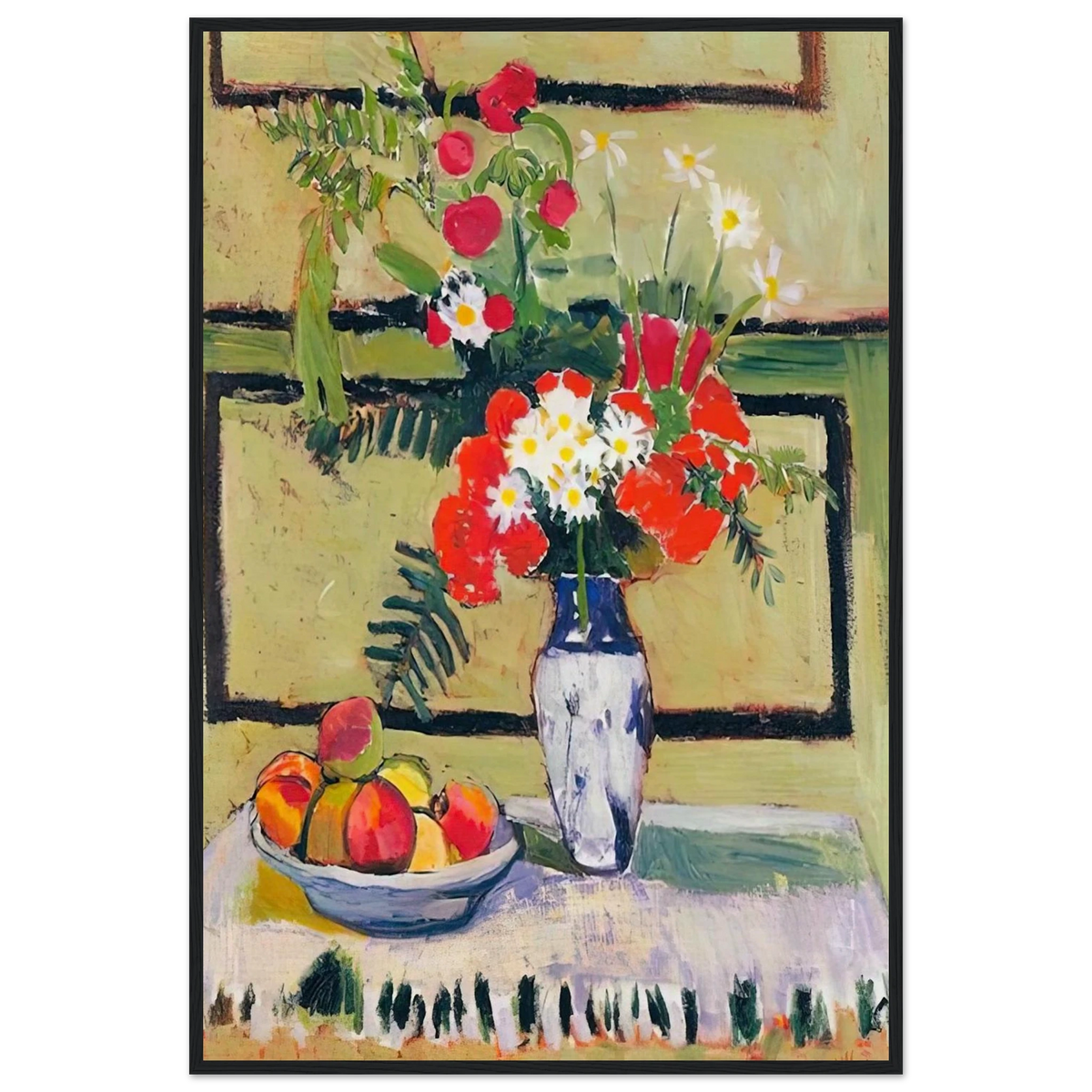 FLOWERS AND FRUIT 1909 Framed Poster | Henri Matisse Framed Prints Wall Art | Henri Matisse Print