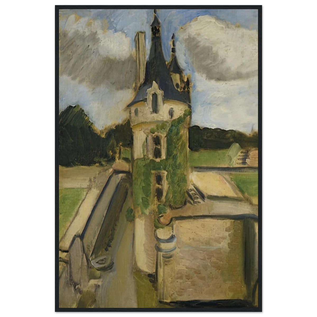 LLA TOUR DE CHENONCEAUX 1917 Framed Poster | Henri Matisse Framed Prints Wall Art | Henri Matisse Print