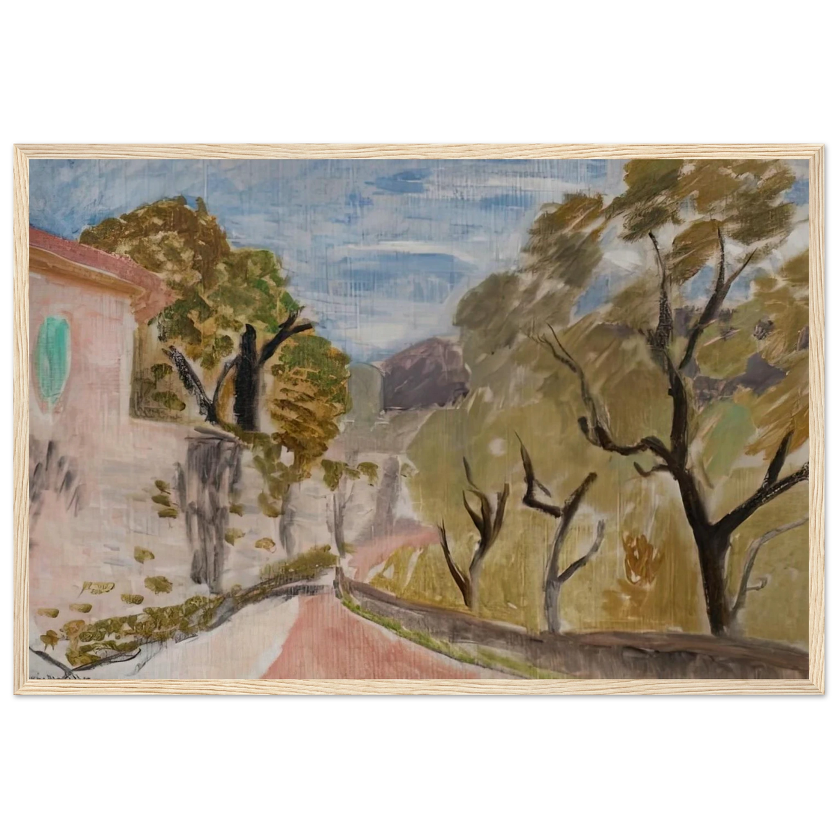 PAYSAGE OU RUE DANS LE MIDI 1918 Framed Poster | Henri Matisse Framed Prints Wall Art | Henri Matisse Print