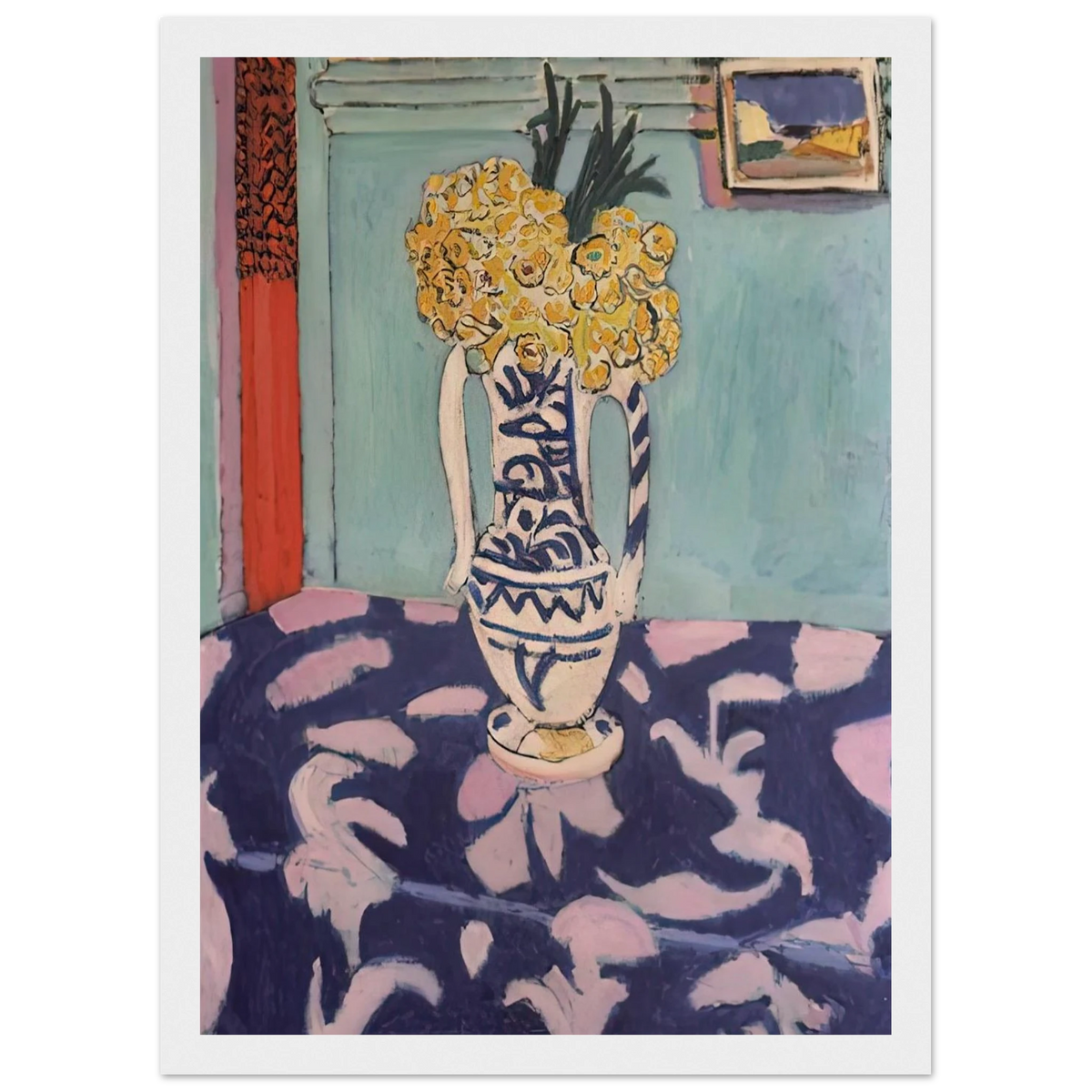 LES COUCOUS TAPIS BLEU ET ROSE 1911 Framed Poster | Henri Matisse Framed Prints Wall Art | Henri Matisse Print