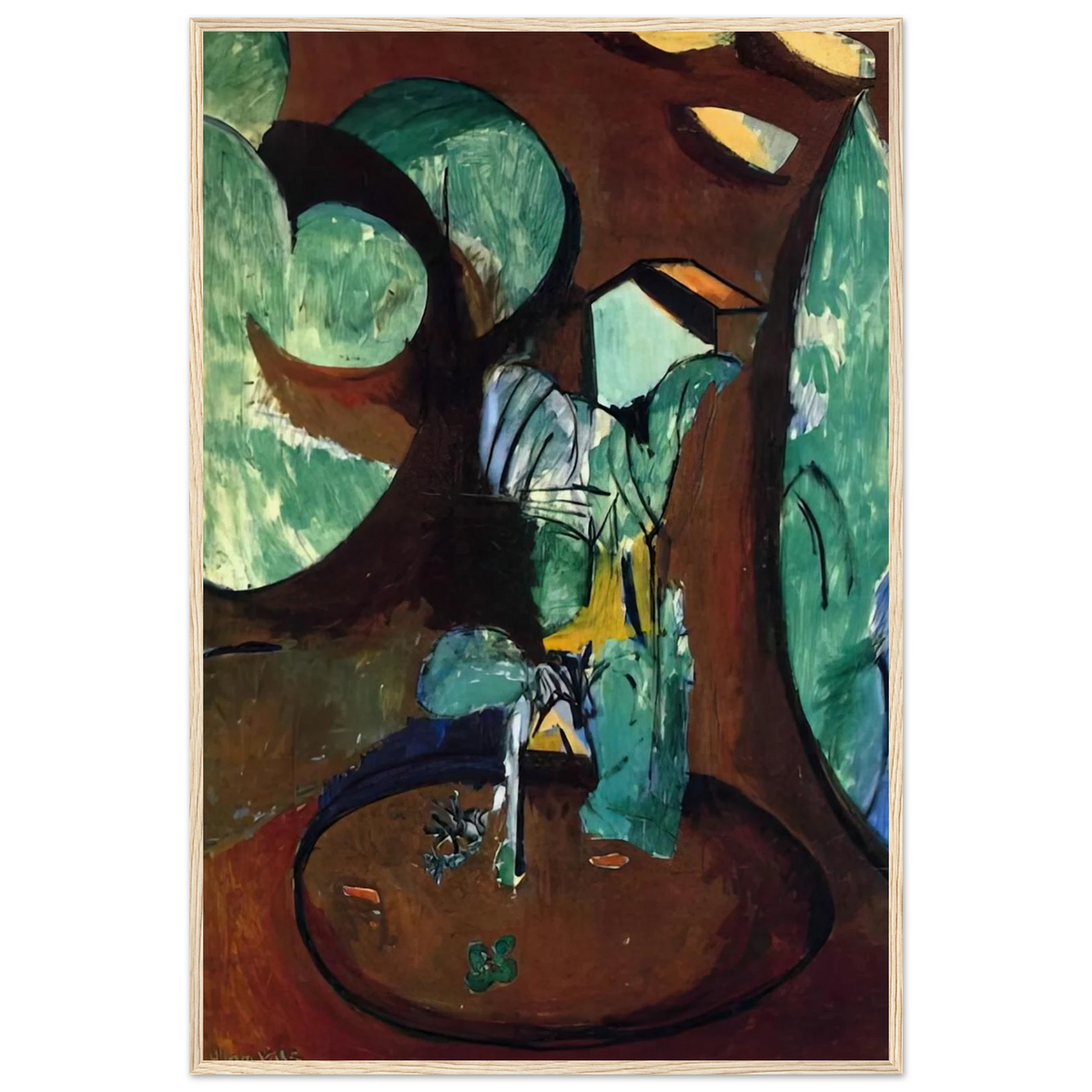 GARDEN AT ISSY Framed Poster | Henri Matisse Framed Prints Wall Art | Henri Matisse Print