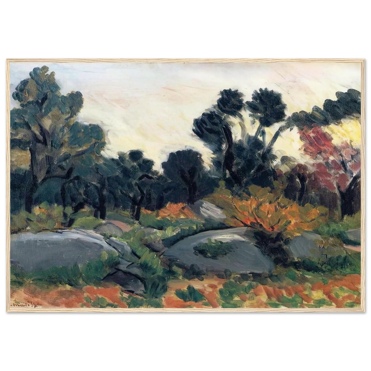 LANDSCAPE 3 Framed Poster | Henri Matisse Framed Prints Wall Art | Henri Matisse Print