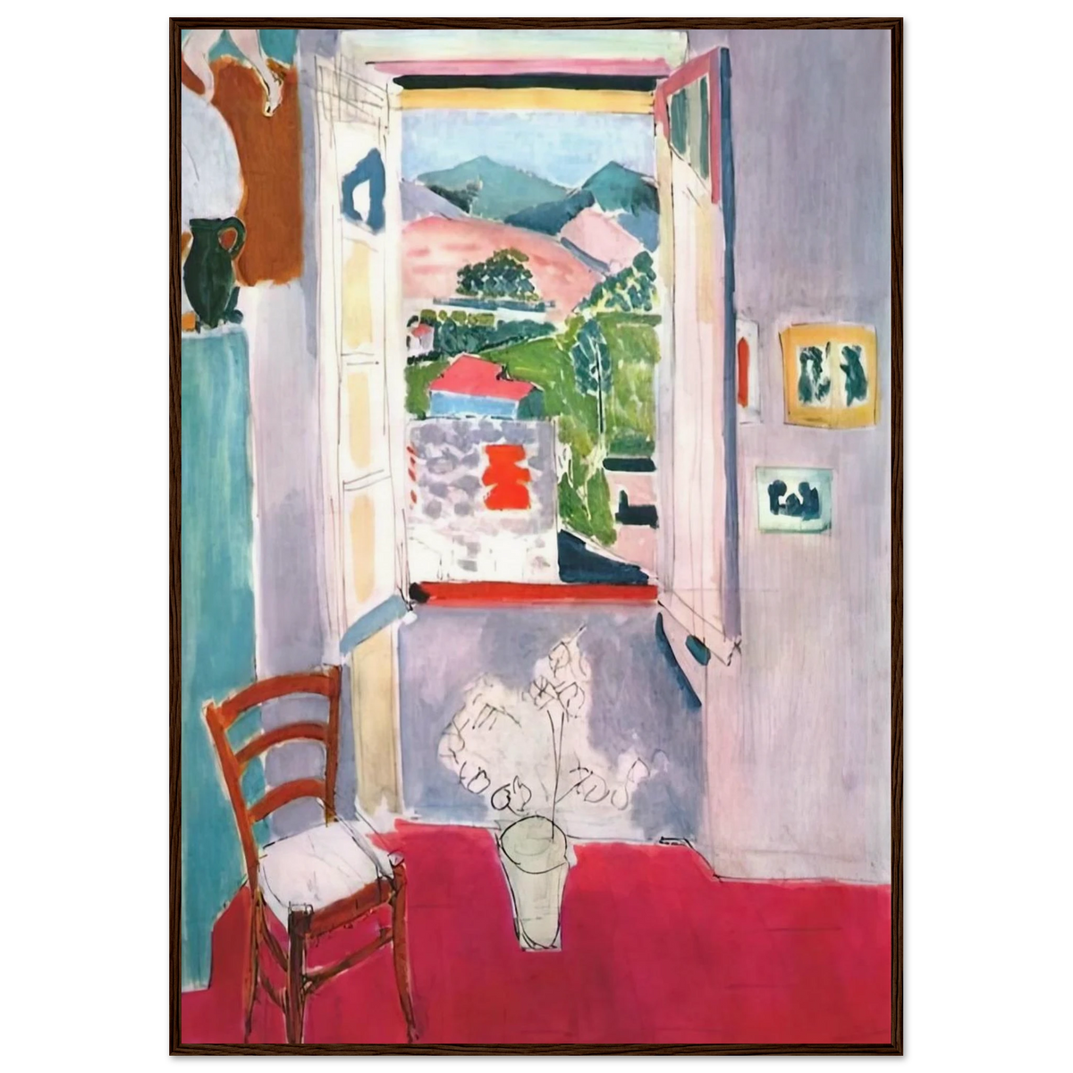 OPEN WINDOW AT COLLIOURE 1910 Framed Poster | Henri Matisse Framed Prints Wall Art | Henri Matisse Print