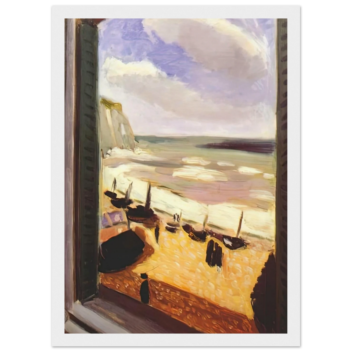 OPEN WINDOW AT ETRETAT 1921 Framed Poster | Henri Matisse Framed Prints Wall Art | Henri Matisse Print