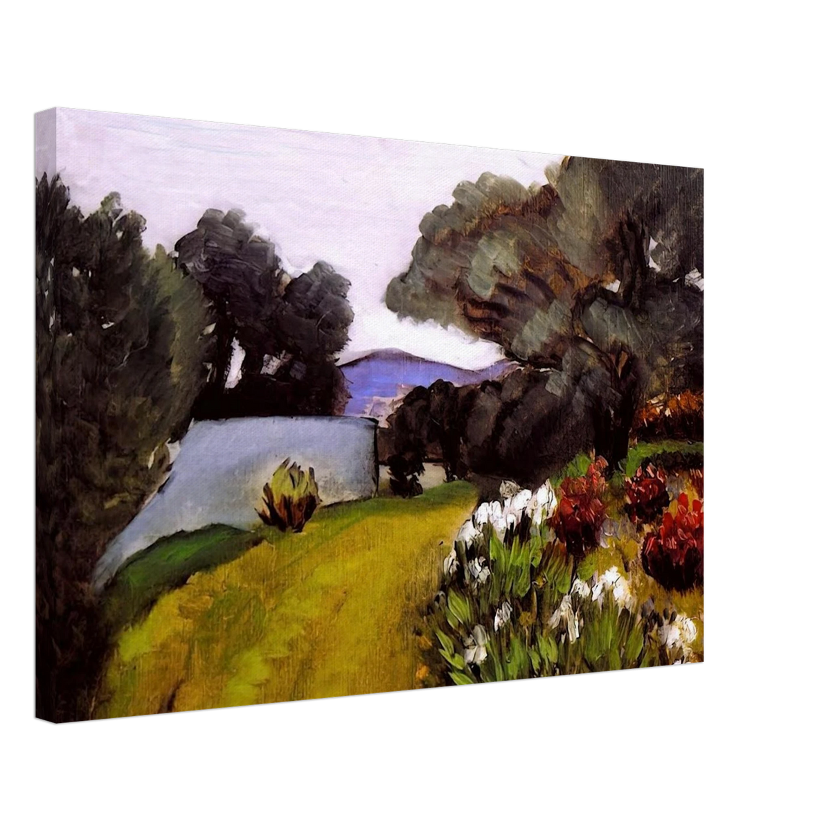 IN THE NICE COUNTRYSIDE GARDEN OF IRISES 1919 Canvas | Henri Matisse Canvas | Henri Matisse Print
