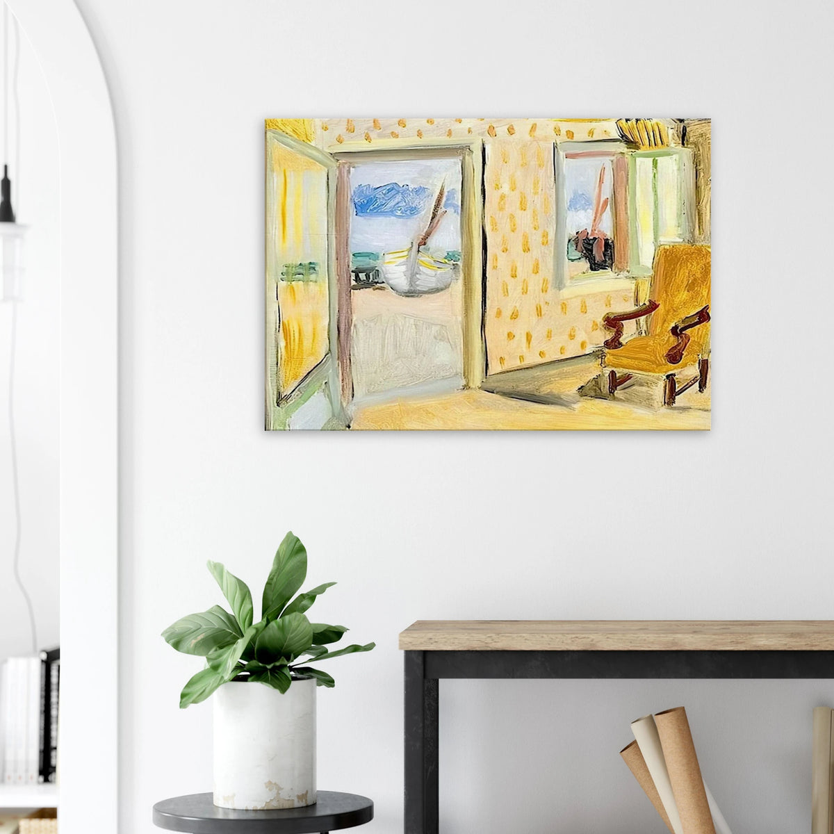 INTERIOR OPEN DOOR 1920 Canvas | Henri Matisse Canvas | Henri Matisse Print