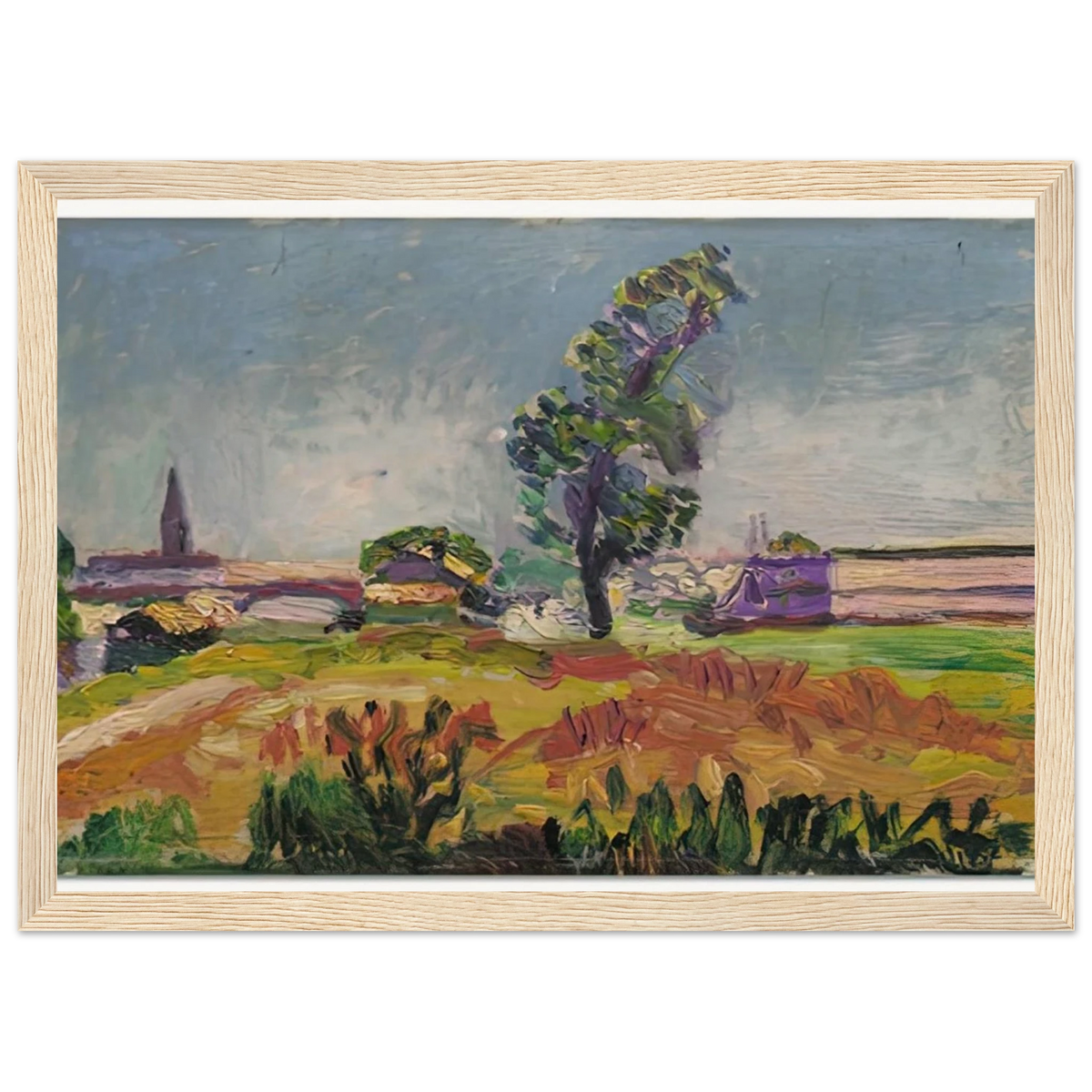 PAYSAGE DES ENVIRONS DE TOULOUSE LE PONT DES DEMOISELLES 1898 Framed Poster | Henri Matisse Framed Prints Wall Art | Henri Matisse Print