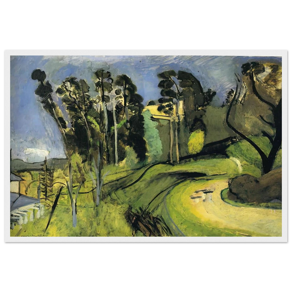 MONTALBAN LANDSCAPE 1918 Framed Poster | Henri Matisse Framed Prints Wall Art | Henri Matisse Print