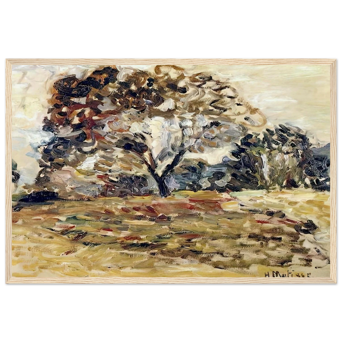 LANDSCAPE OF CORSICA 1898 Framed Poster | Henri Matisse Framed Prints Wall Art | Henri Matisse Print