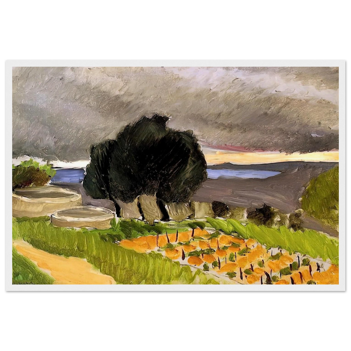 LANDSCAPE OF THE MIDI BEFORE THE STORM 1921 Framed Poster | Henri Matisse Framed Prints Wall Art | Henri Matisse Print