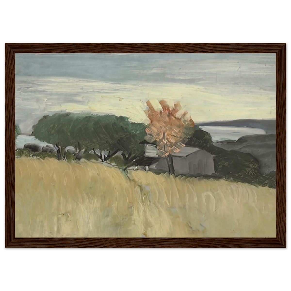 CHAMPS DE BLE A CAGNES 1918 Framed Poster | Henri Matisse Framed Prints Wall Art | Henri Matisse Print