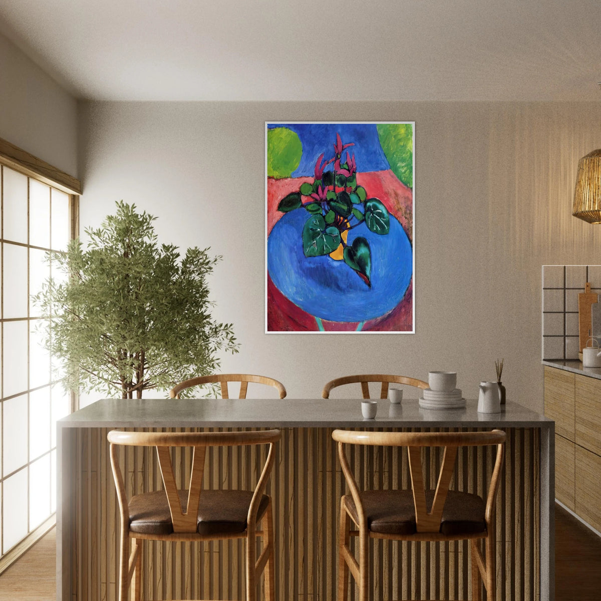 CYCLAMEN POURPRE 1912 Framed Poster | Henri Matisse Framed Prints Wall Art | Henri Matisse Print