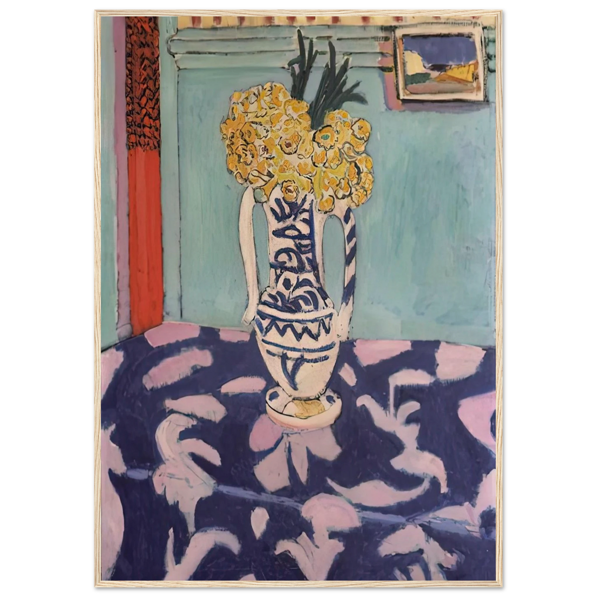 LES COUCOUS TAPIS BLEU ET ROSE 1911 Framed Poster | Henri Matisse Framed Prints Wall Art | Henri Matisse Print
