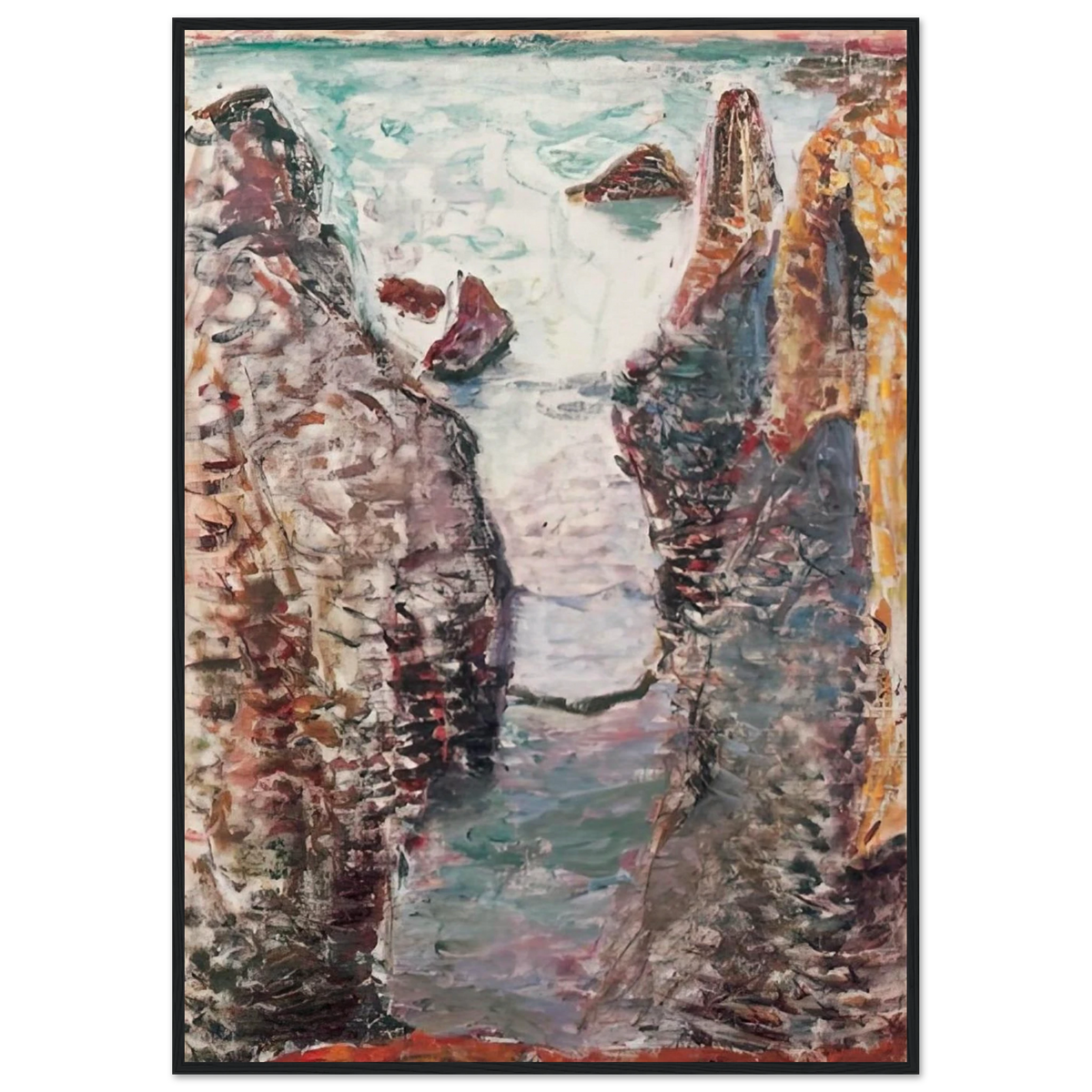CIFFS BELLE ILE 1897 Framed Poster | Henri Matisse Framed Prints Wall Art | Henri Matisse Print
