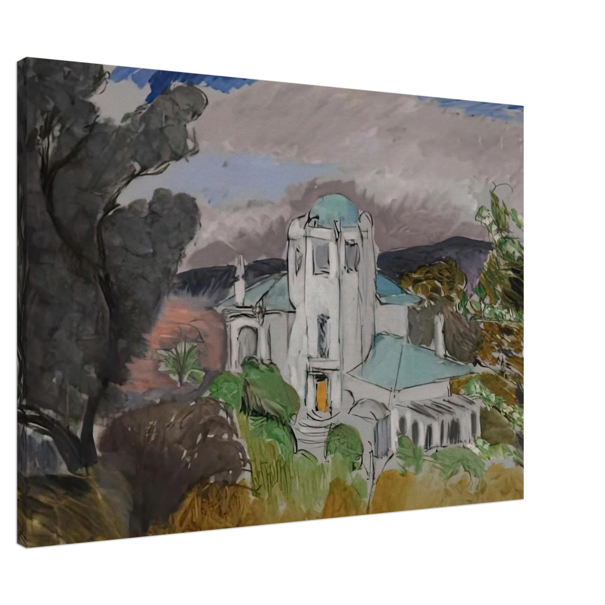 BLUE VILLA 1918 Canvas | Henri Matisse Canvas | Henri Matisse Print