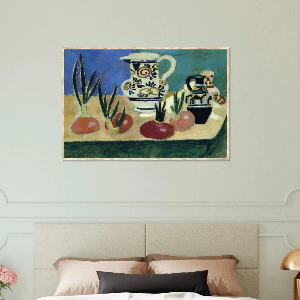 THE RED ONIONS 1906 Framed Poster | Henri Matisse Framed Prints Wall Art | Henri Matisse Print