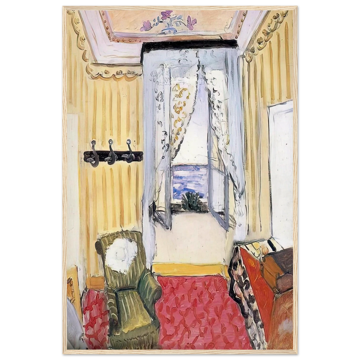 MY ROOM AT THE BEAU RIVAGE 1918 Framed Poster | Henri Matisse Framed Prints Wall Art | Henri Matisse Print