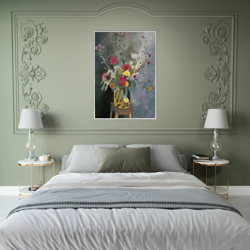 BOUQUET OF MIXED FLOWERS 1917 Framed Poster | Henri Matisse Framed Prints Wall Art | Henri Matisse Print
