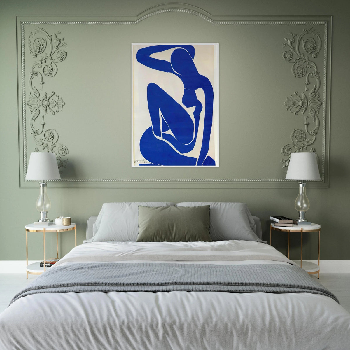 BLUE NUDE 1 Framed Poster | Henri Matisse Framed Prints Wall Art | Henri Matisse Print