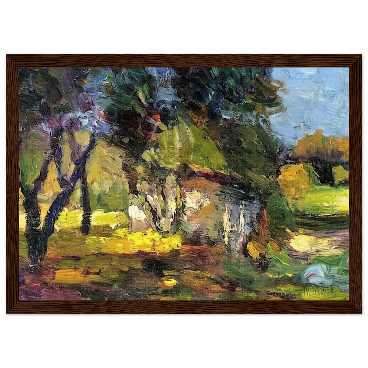 LANDSCAPE CORSICA 1898 Framed Poster | Henri Matisse Framed Prints Wall Art | Henri Matisse Print