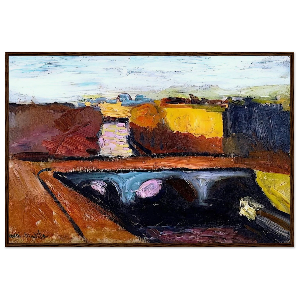 VIEW OF THE SEINE THE PONT SAINT MICHEL 1904 Framed Poster | Henri Matisse Framed Prints Wall Art | Henri Matisse Print