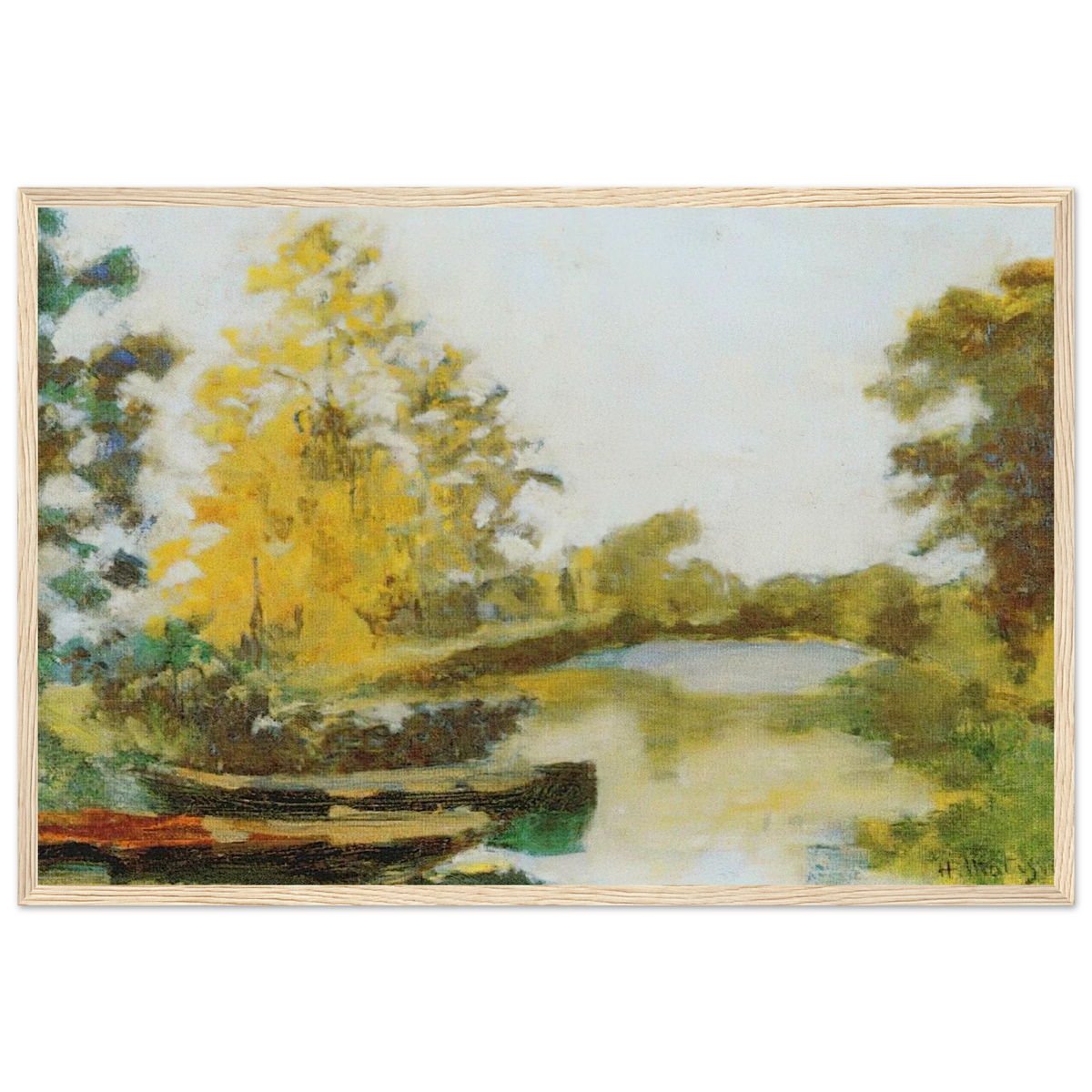 BANKS OF THE CANAL 1903 Framed Poster | Henri Matisse Framed Prints Wall Art | Henri Matisse Print