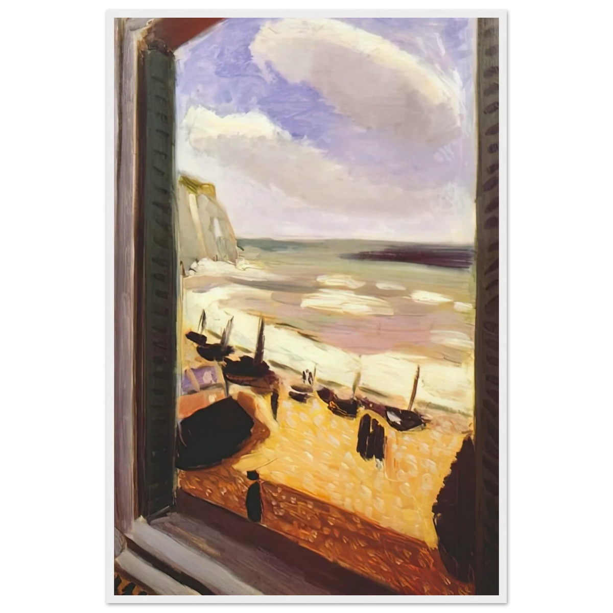 OPEN WINDOW AT ETRETAT 1921 Framed Poster | Henri Matisse Framed Prints Wall Art | Henri Matisse Print