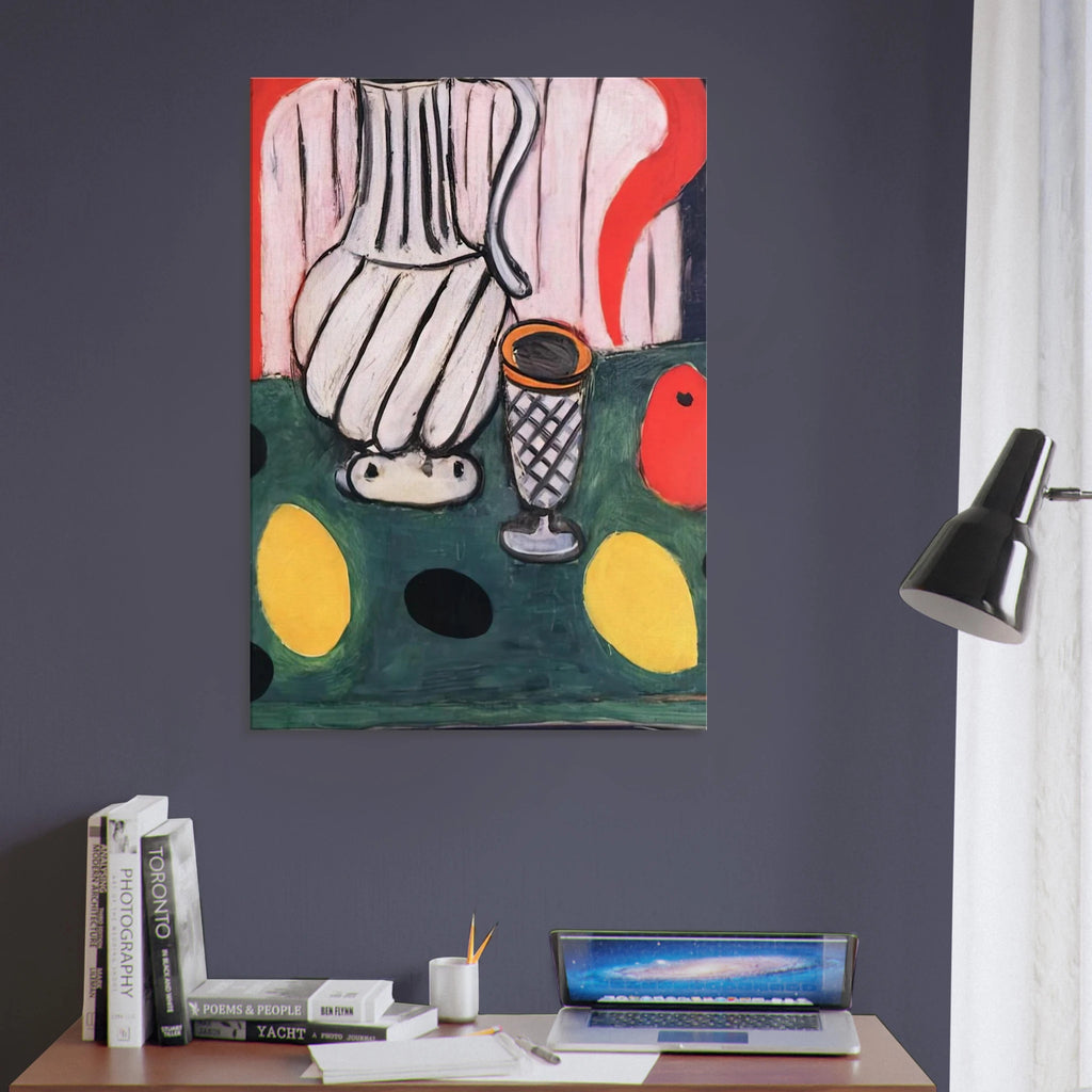 TIN PITCHER LEMON AND ARMCHAIR 1939 Canvas | Henri Matisse Canvas | Henri Matisse Print
