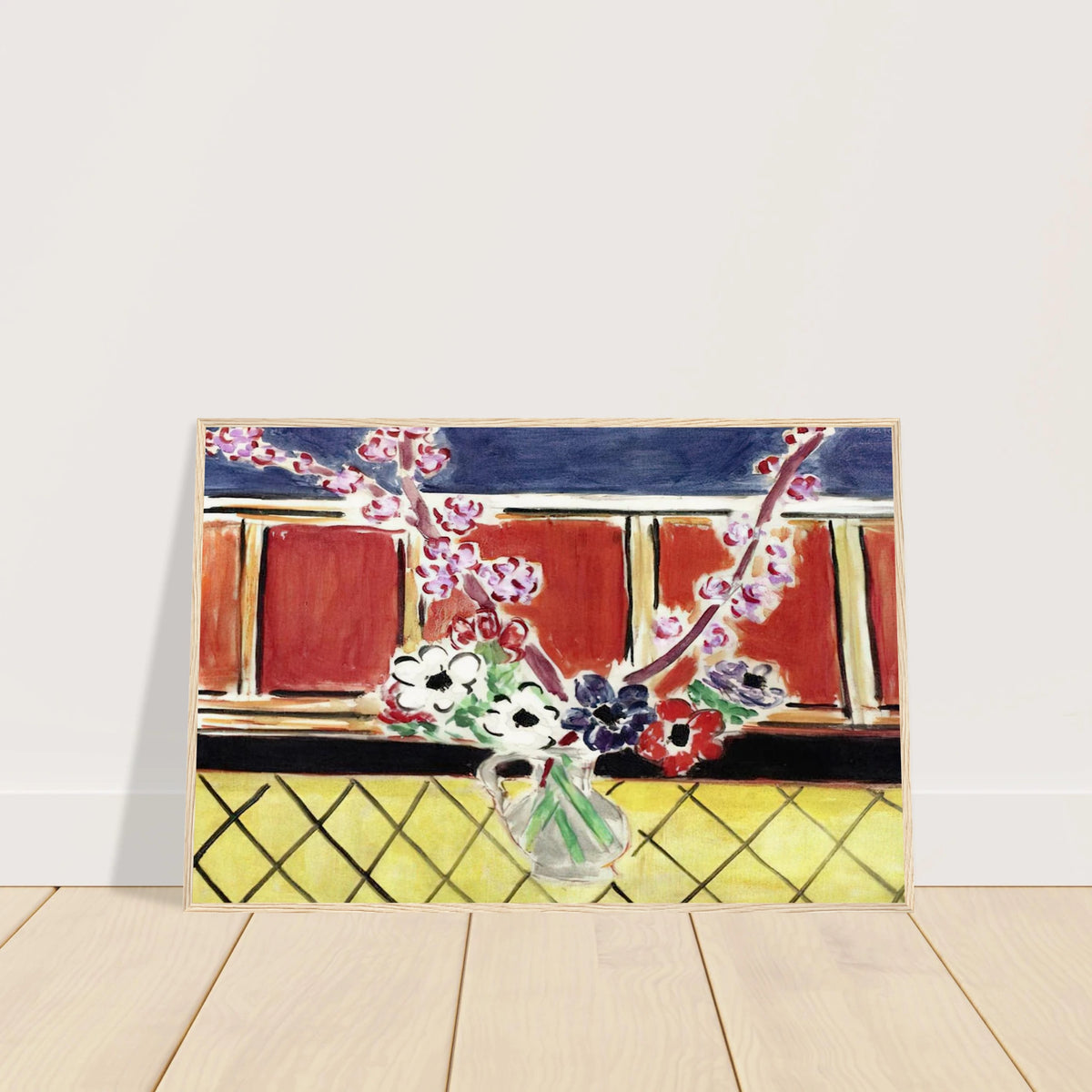 ANEMONES AND PEACH BLOSSOMS 1944 Framed Poster | Henri Matisse Framed Prints Wall Art | Henri Matisse Print