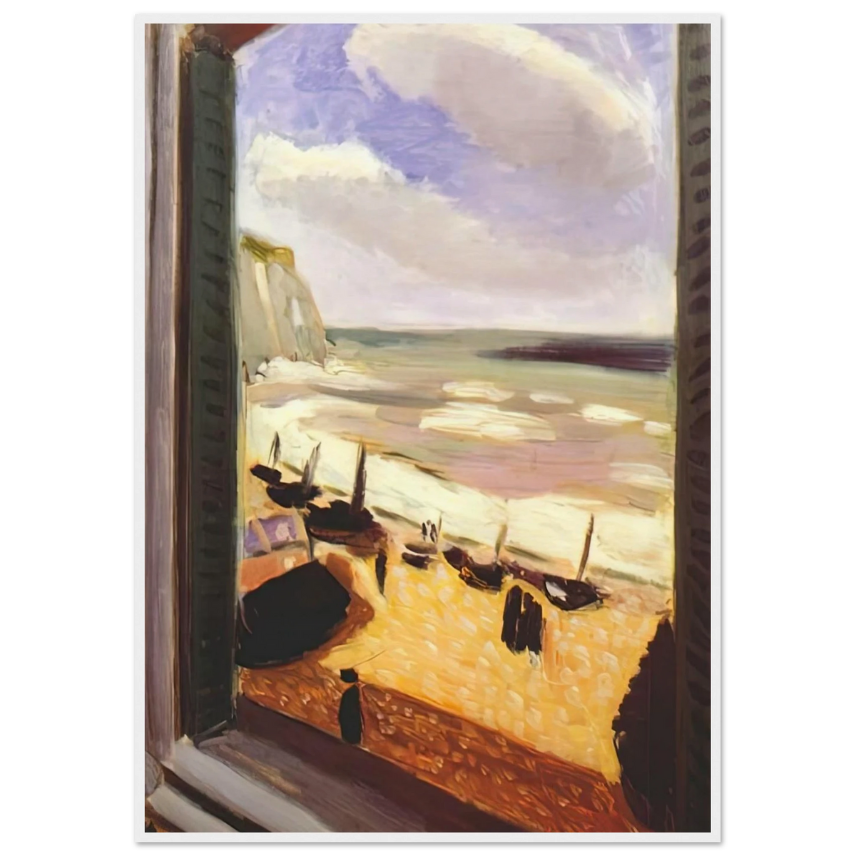 OPEN WINDOW AT ETRETAT 1921 Framed Poster | Henri Matisse Framed Prints Wall Art | Henri Matisse Print