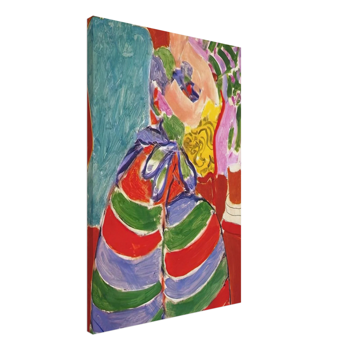 THE STRIPED DRESS 1938 Canvas | Henri Matisse Canvas | Henri Matisse Print