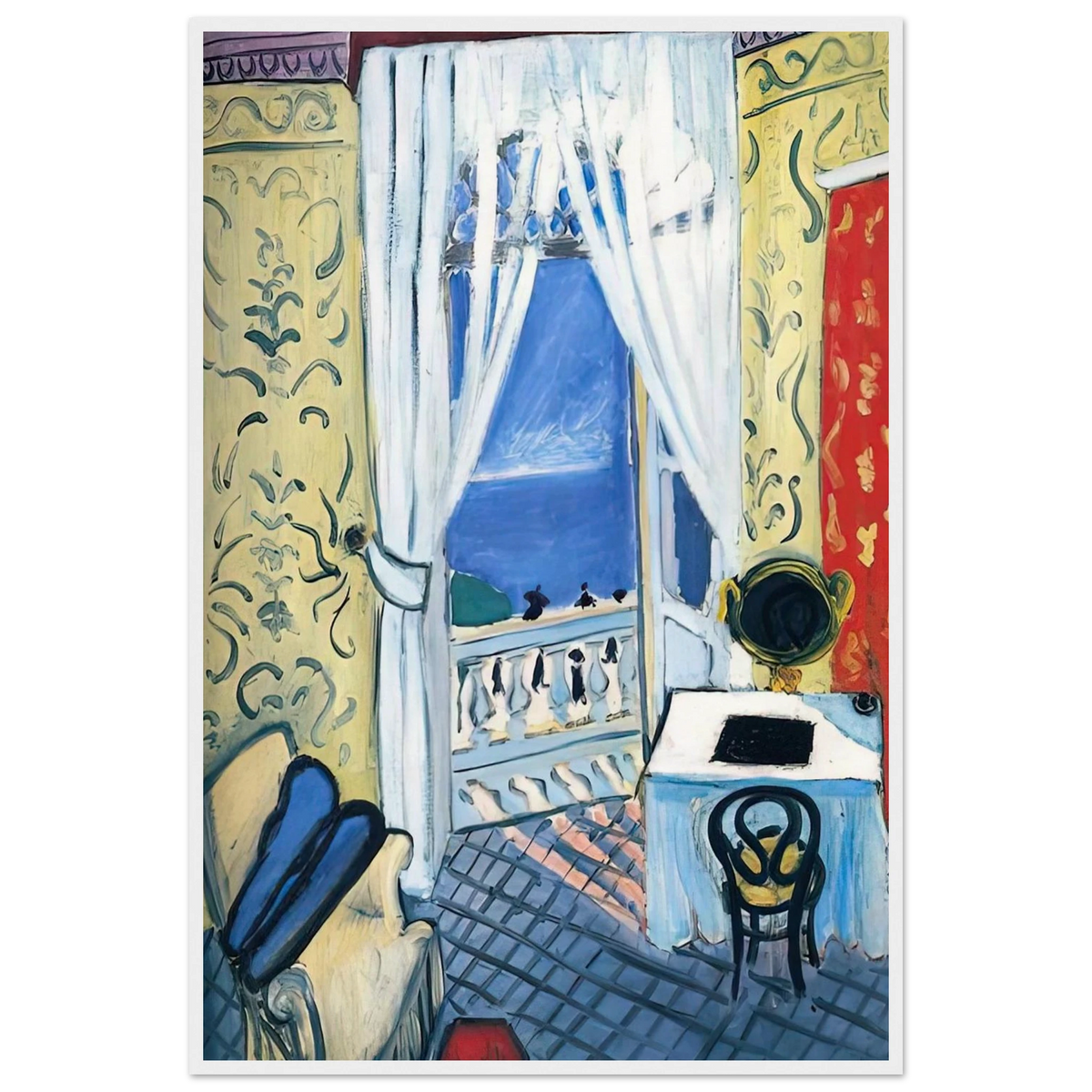INTERIOR WITH A VIOLIN CASE 1919 Framed Poster | Henri Matisse Framed Prints Wall Art | Henri Matisse Print