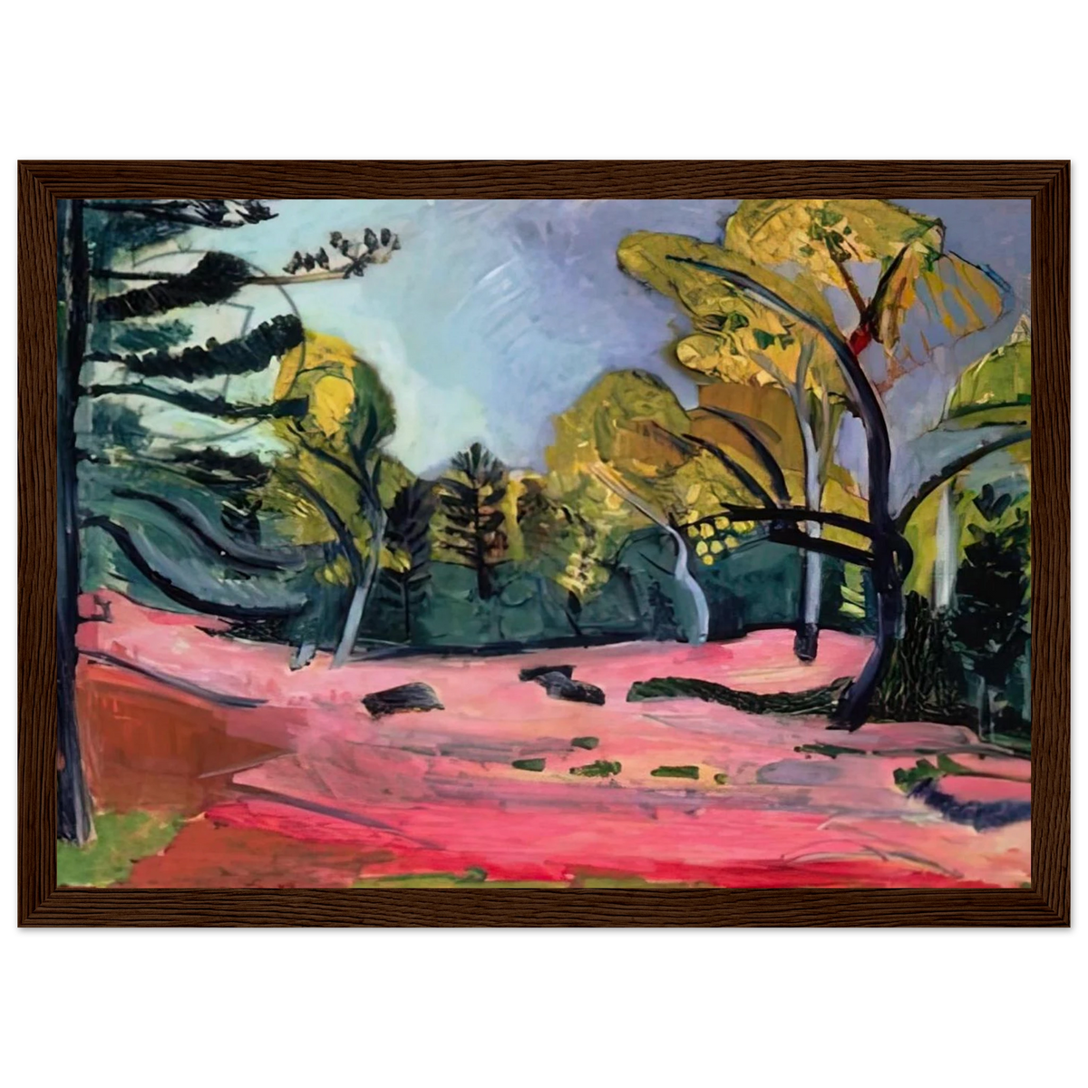 LANDSCAPE 1909 Framed Poster | Henri Matisse Framed Prints Wall Art | Henri Matisse Print