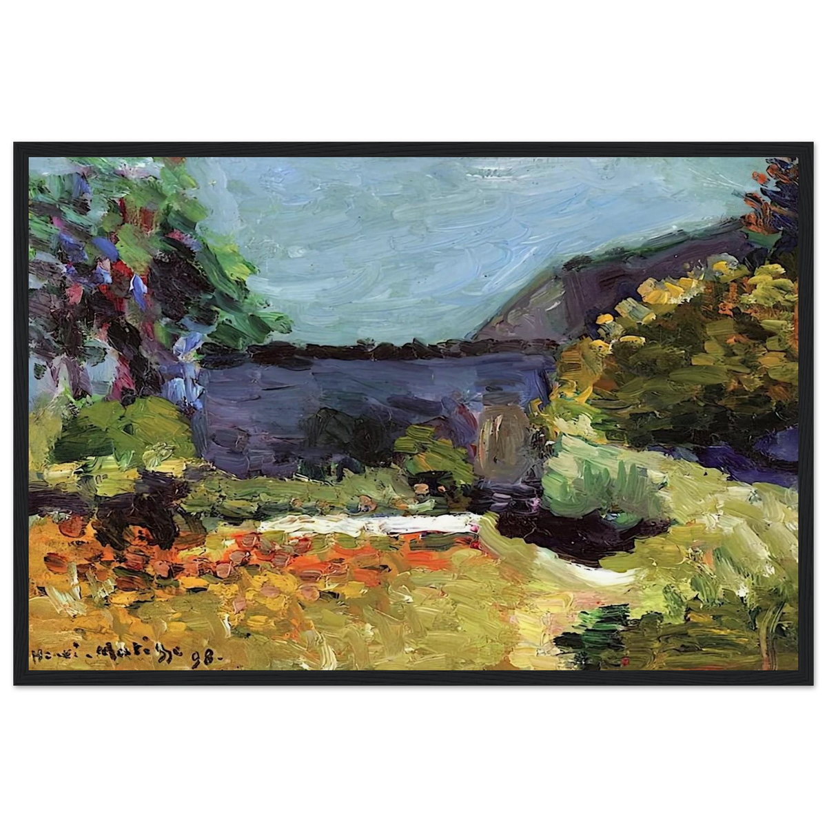 LANDSCAPE 1898 Framed Poster | Henri Matisse Framed Prints Wall Art | Henri Matisse Print